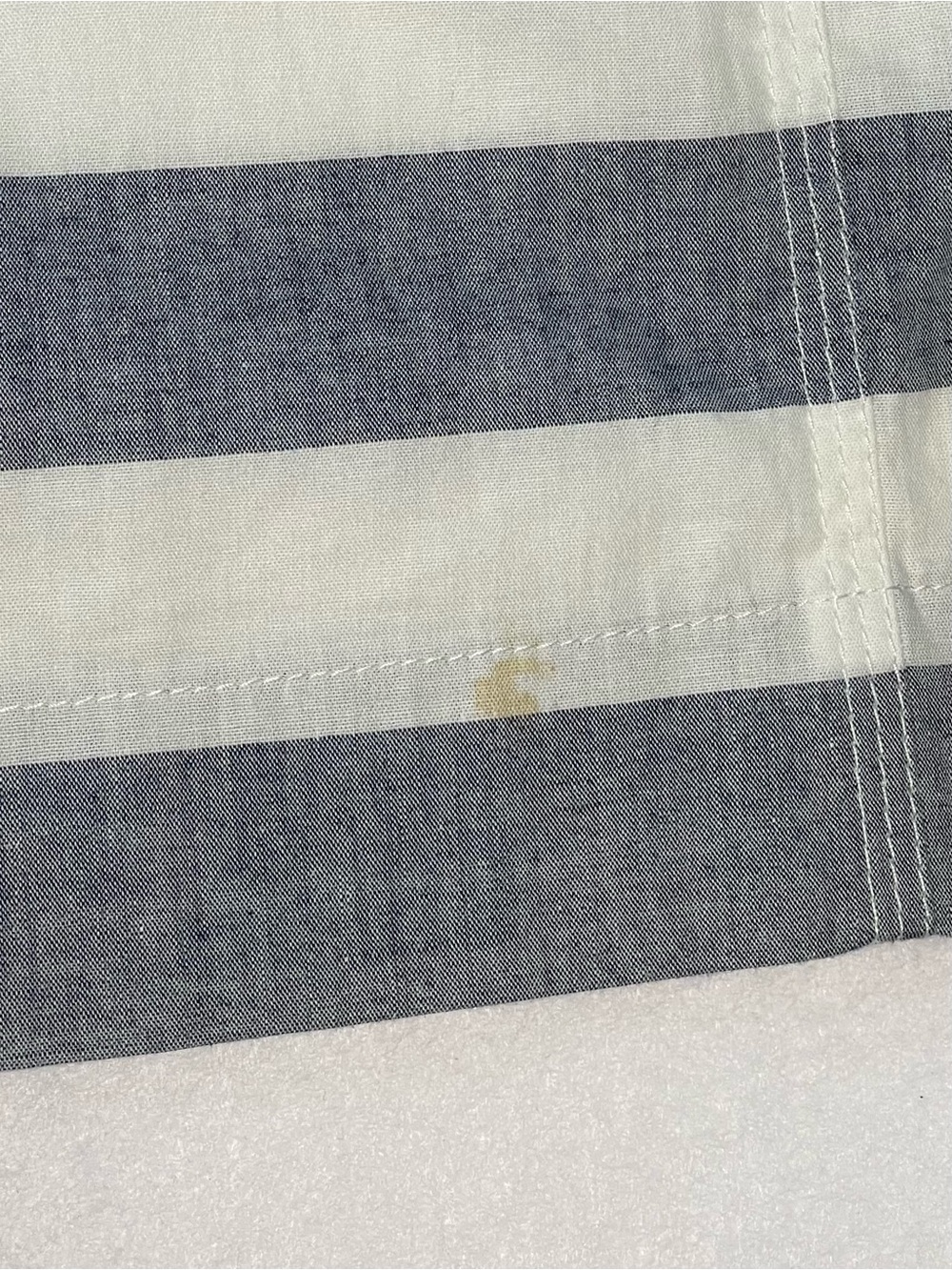 Burberry Brit Blue & White Striped Belted Shirt Dress Size 4 - Picture 16 of 16
